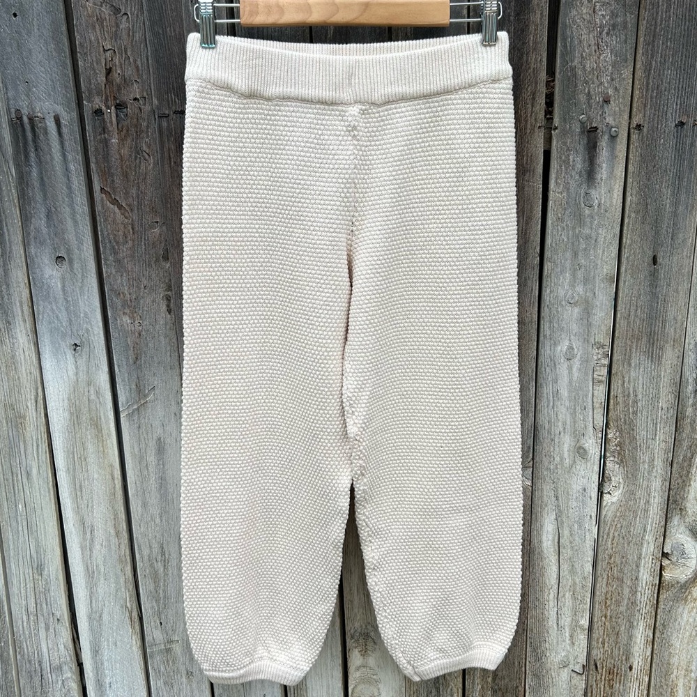 New Free People Beach Hailee Crochet Knit Pant Cotton Cream XS